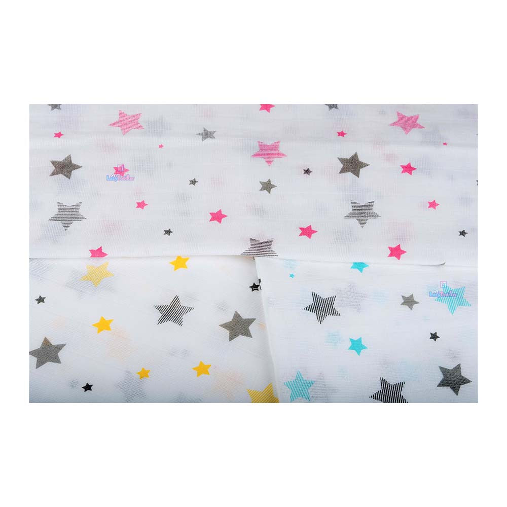 Super soft baby blankets 100% cotton swaddles Cozy infant wraps Gentle baby swaddle cloths triple pack muslin swaddle wraping clothes lazytoddler.com