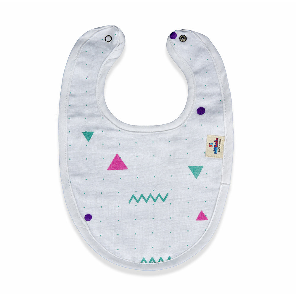 Cotton Muslin Bibs Pack Of 3 - Fox -Triangle - Panda