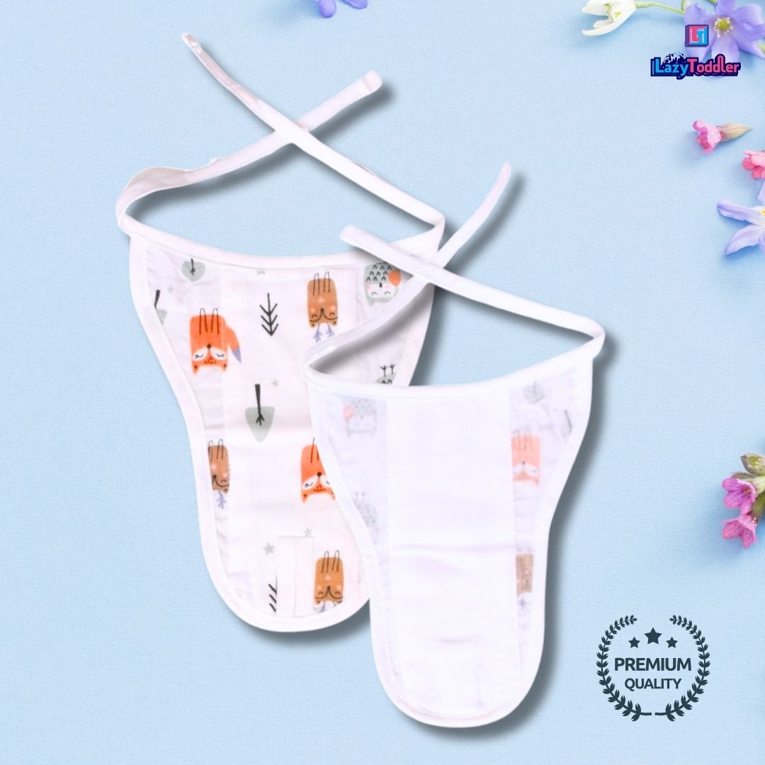 Lazytoddler Muslin Padding Nappy (Alphabet) – Pack of 5