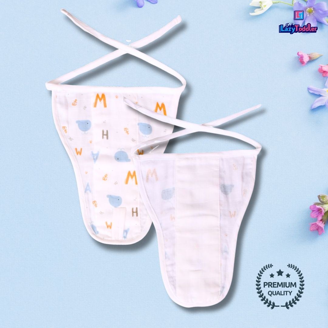 Lazytoddler Muslin Padding Nappy (Dino) – Pack of 5
