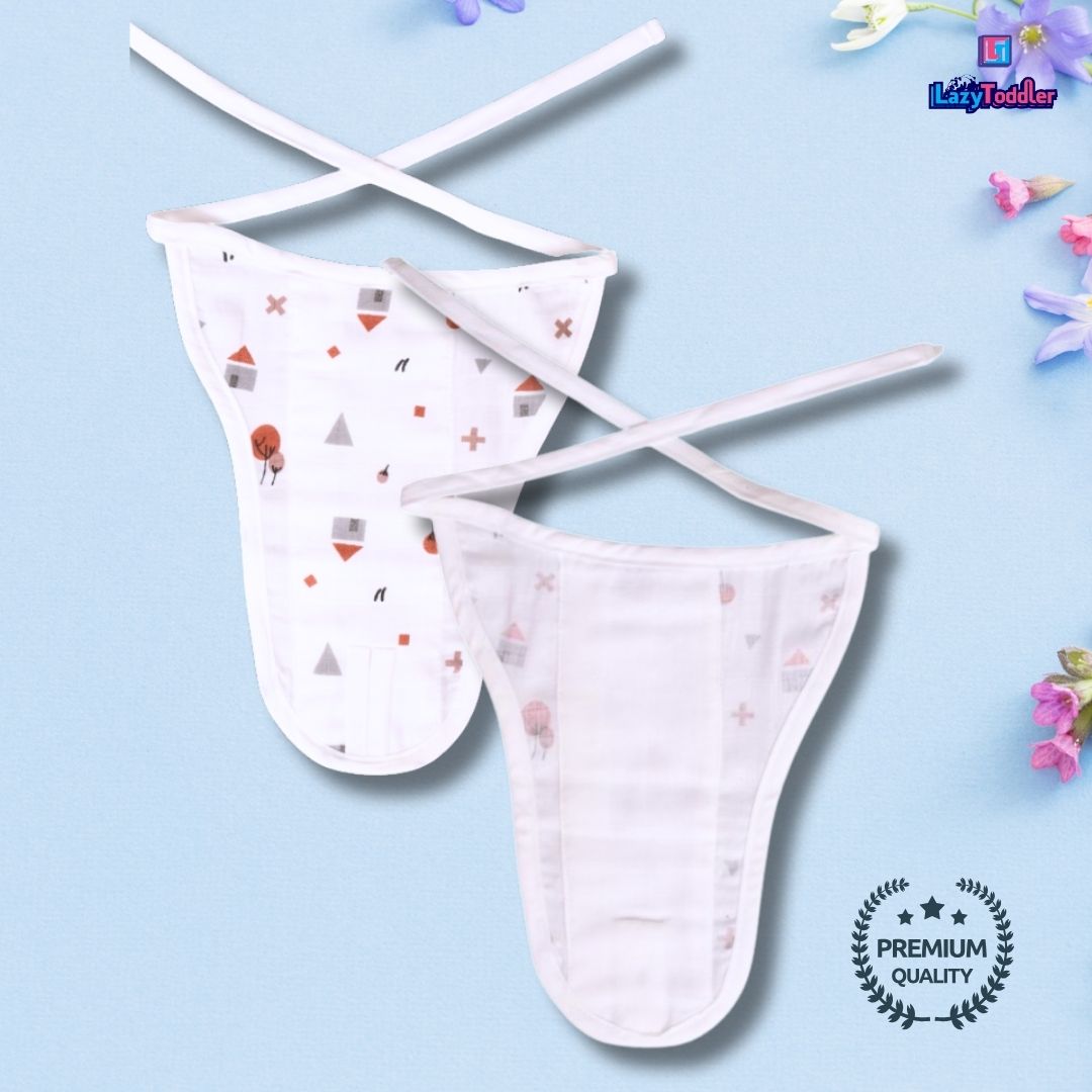 Lazytoddler Muslin Padding Nappy (Alphabet) – Pack of 5