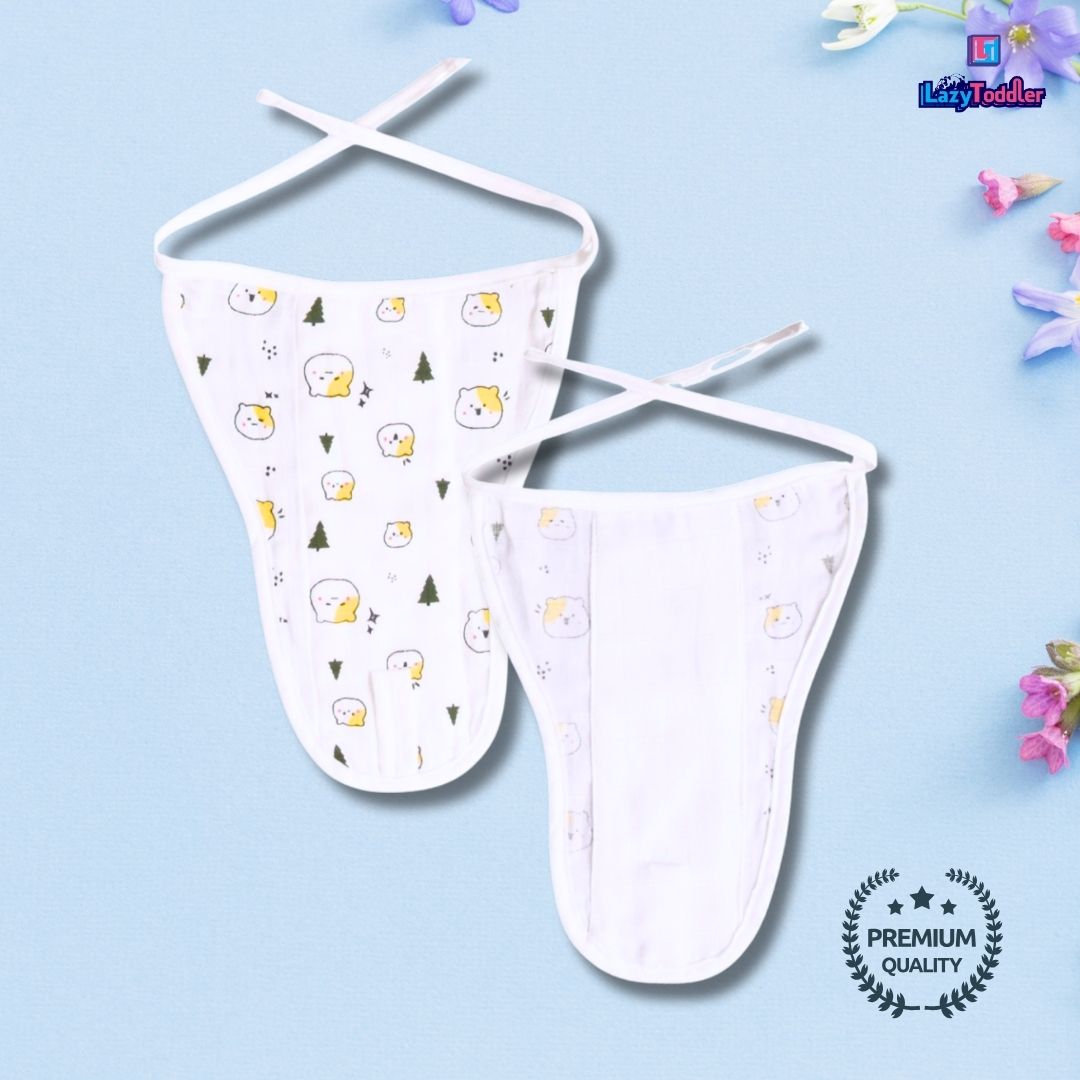 Lazytoddler Muslin Padding Nappy (Alphabet) – Pack of 5