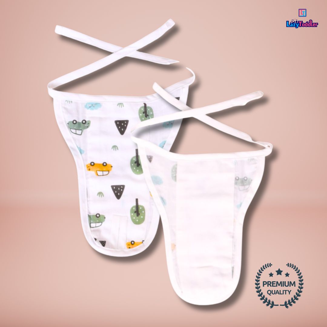 Lazytoddler Muslin Padding Nappy , Pack of 10