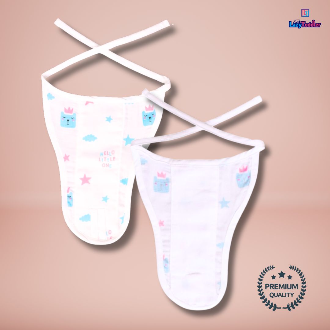 Lazytoddler Muslin Padding Nappy , Pack of 10