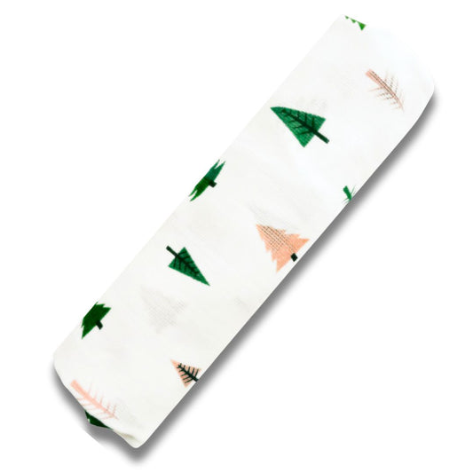 Lazytoddler Muslin Swaddle 100x115 cm Printed Design – Tree