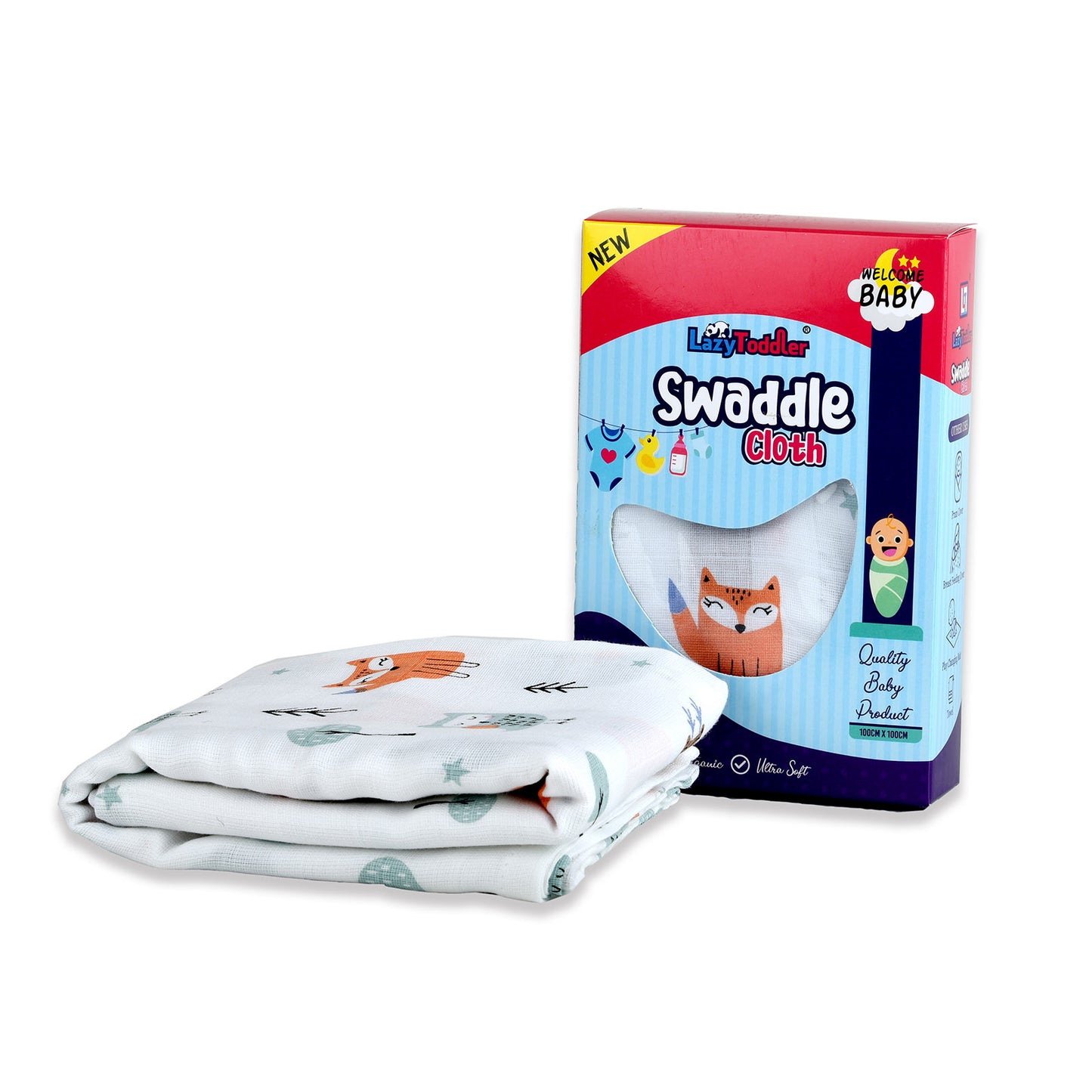 muslin swaddle, 100% cotton, muslin fabric baby wraps