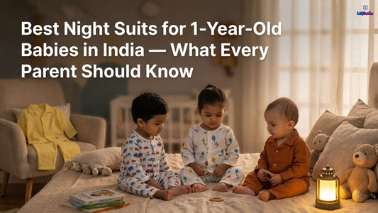 LazyToddler cotton muslin pant shirt night suit for 1 year old baby India