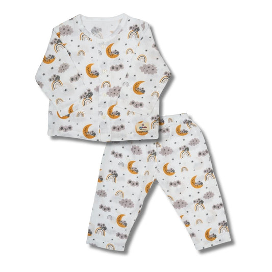 Muslin Premium Co-ord Set Full Shirt and Pant Designer Suit (Moon)