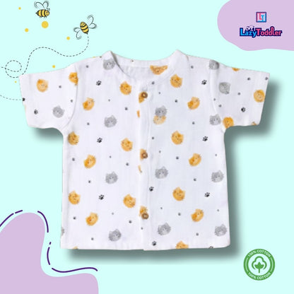 Muslin Premium Co-ord Set Short Sleeve Shirt and Short Designer Suit (Cat)