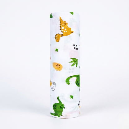 Premium Organic Muslin Cotton Swaddle Single Dino Desgine