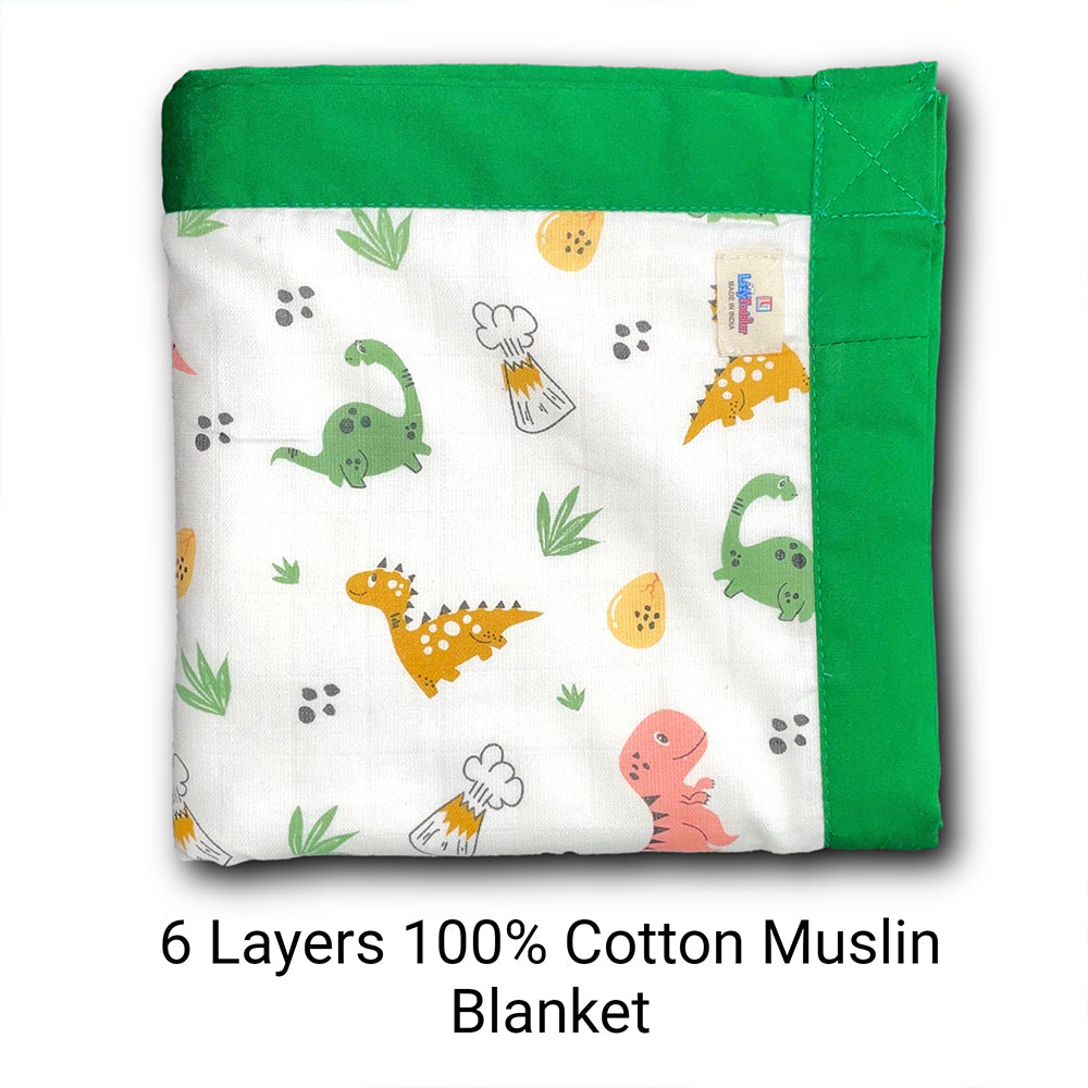  Children's Bedding Fox-themed Blanket Breathable Muslin Fabric Toddler Comforter Kids' Room Decor Premium Muslin Quilt