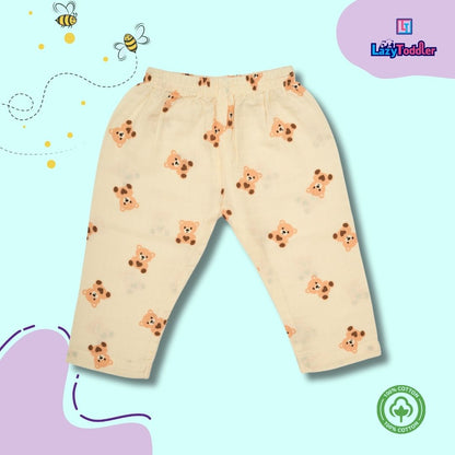 Muslin Premium Co-ord Set Full Shirt and Pant Designer Suit (Bear)