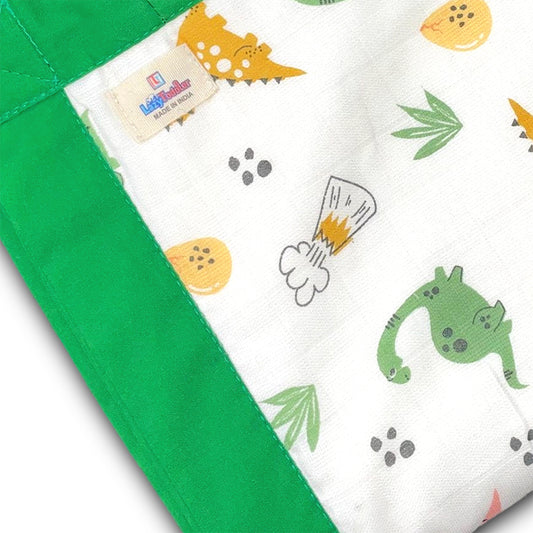 Muslin Quilt - 6 layers of of Incredibly Muslin Softness Great for Toddler and Young Child - Dino Design
