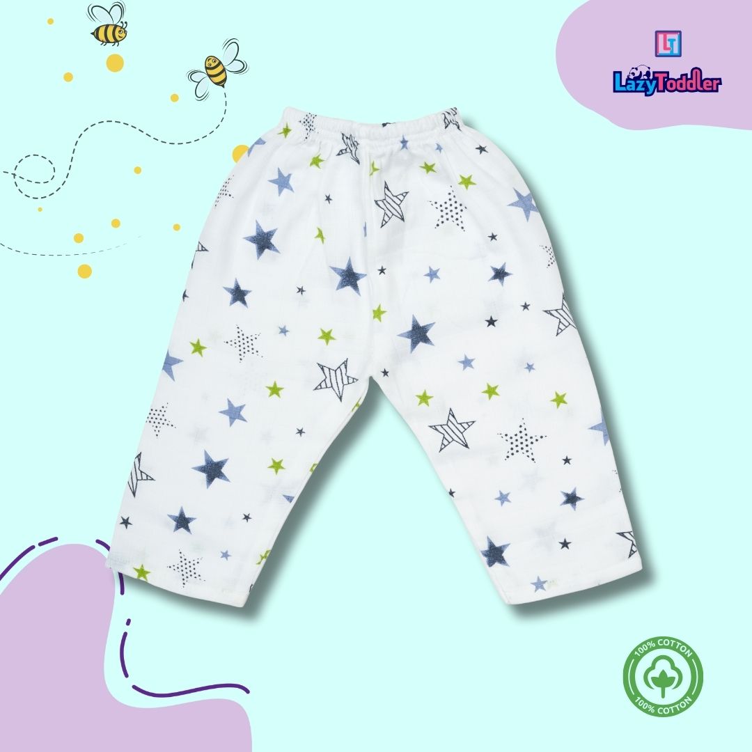 Premium Muslin Chinese Collar Co-ord Set Full Shirt & Pant (New Star)