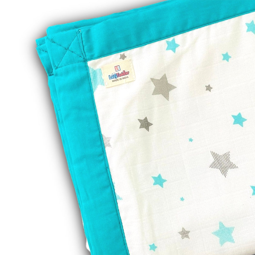 Breathable Muslin Fabric Toddler Comforter Kids' Room Decor Premium Muslin Quilt lazytoddler.com