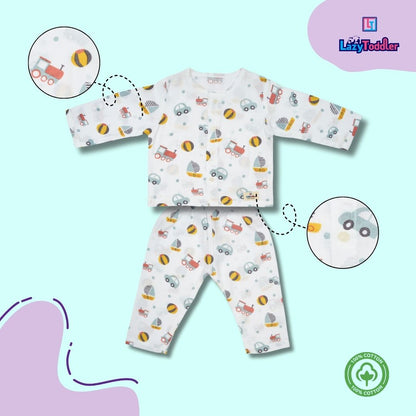 Muslin Premium Co-ord Set Full Shirt and Pant Designer Suit (Car Ball)