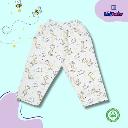 Premium Muslin Western Collar Co-ord Set (Giraffe)  Full Shirt & Pant