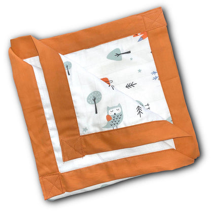 Muslin Quilt - 6 layers of of Incredibly Muslin Softness Great for Toddler and Young Child - Fox Design
