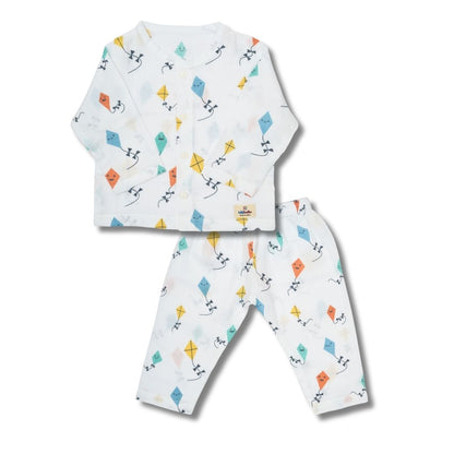 Muslin Premium Co-ord Set Full Shirt and Pant Designer Suit (Kite)