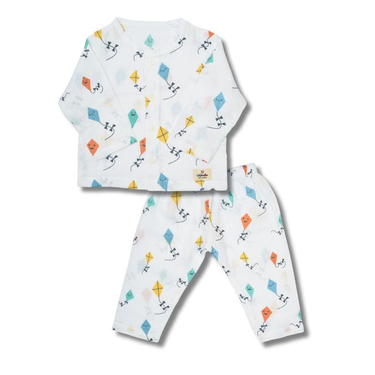 Muslin Premium Co-ord Set Full Shirt and Pant Designer Suit (Kite)