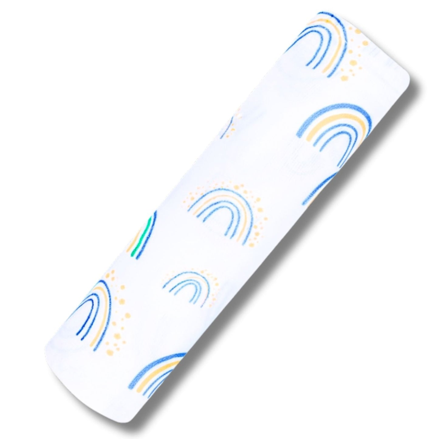 Premium Organic Muslin Cotton Swaddle Single Rainbow Desgine