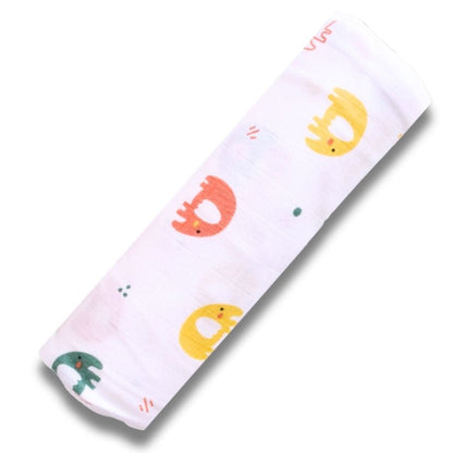 Premium Organic Muslin Cotton Swaddle Single Elephant Desgine