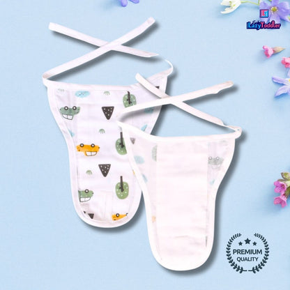 Lazytoddler Muslin Padding Nappy (Alphabet) – Pack of 5