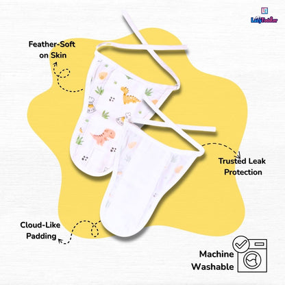 Lazytoddler Muslin Padding Nappy (Alphabet) – Pack of 5