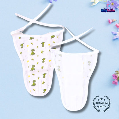 Lazytoddler Muslin Padding Nappy (Dino) – Pack of 5