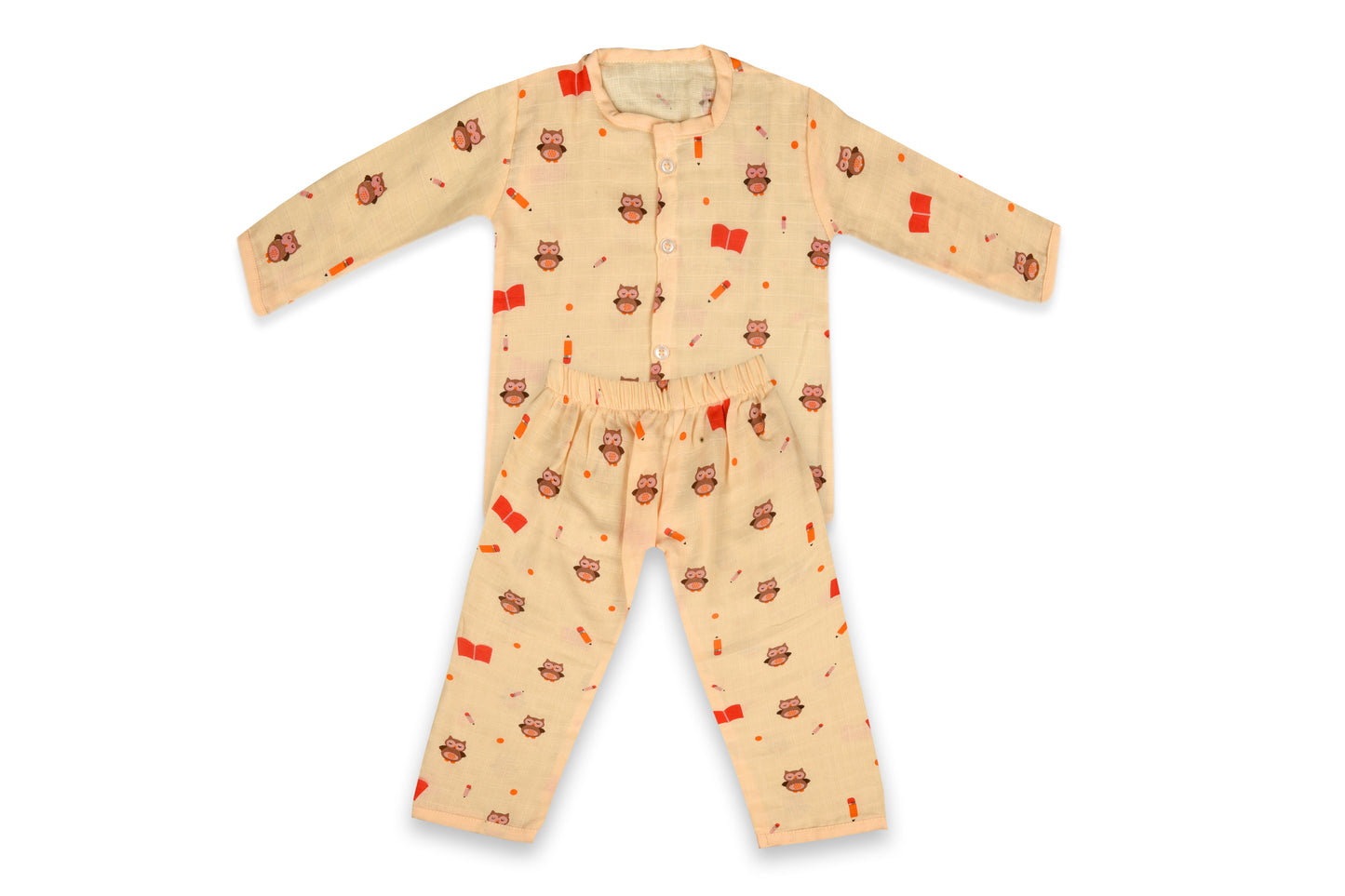 Owl Design Pant and Shirt Set for Babies