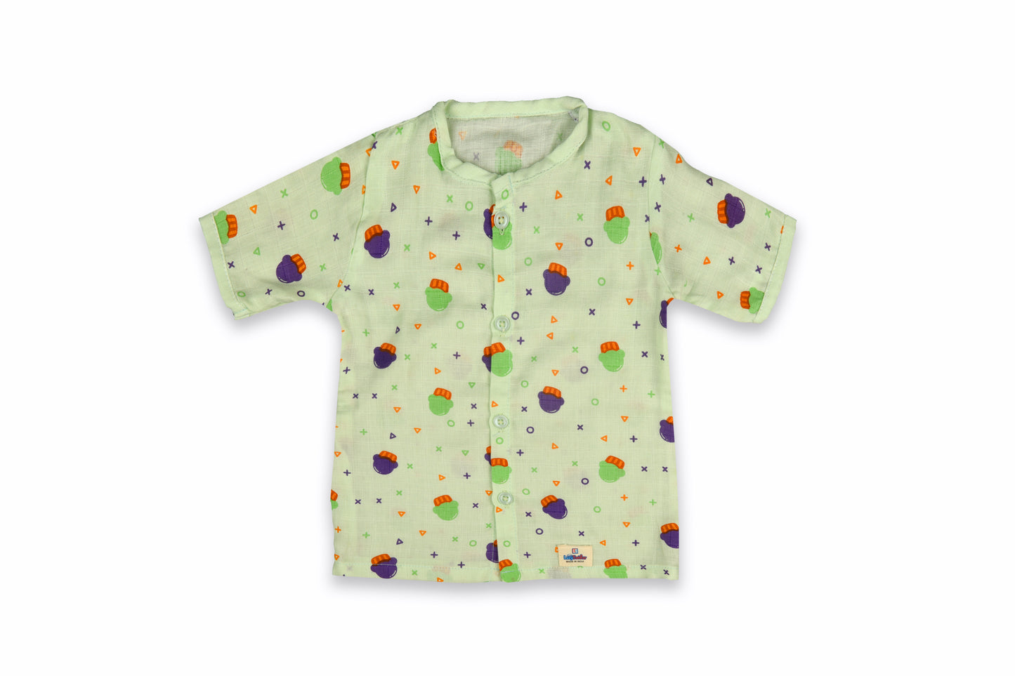 Ice-Cream Design Half Shirt and Short Set for Babies