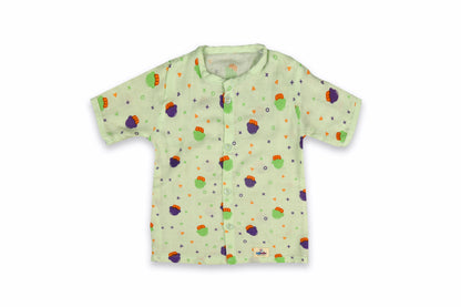 Ice-Cream Design Half Shirt and Short Set for Babies