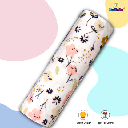 Blossom Comfort - Flower Design Flannel Swaddle Blanket