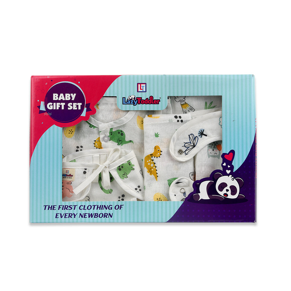 Baby Gift Set for New Parents – Set of 5 – Dino