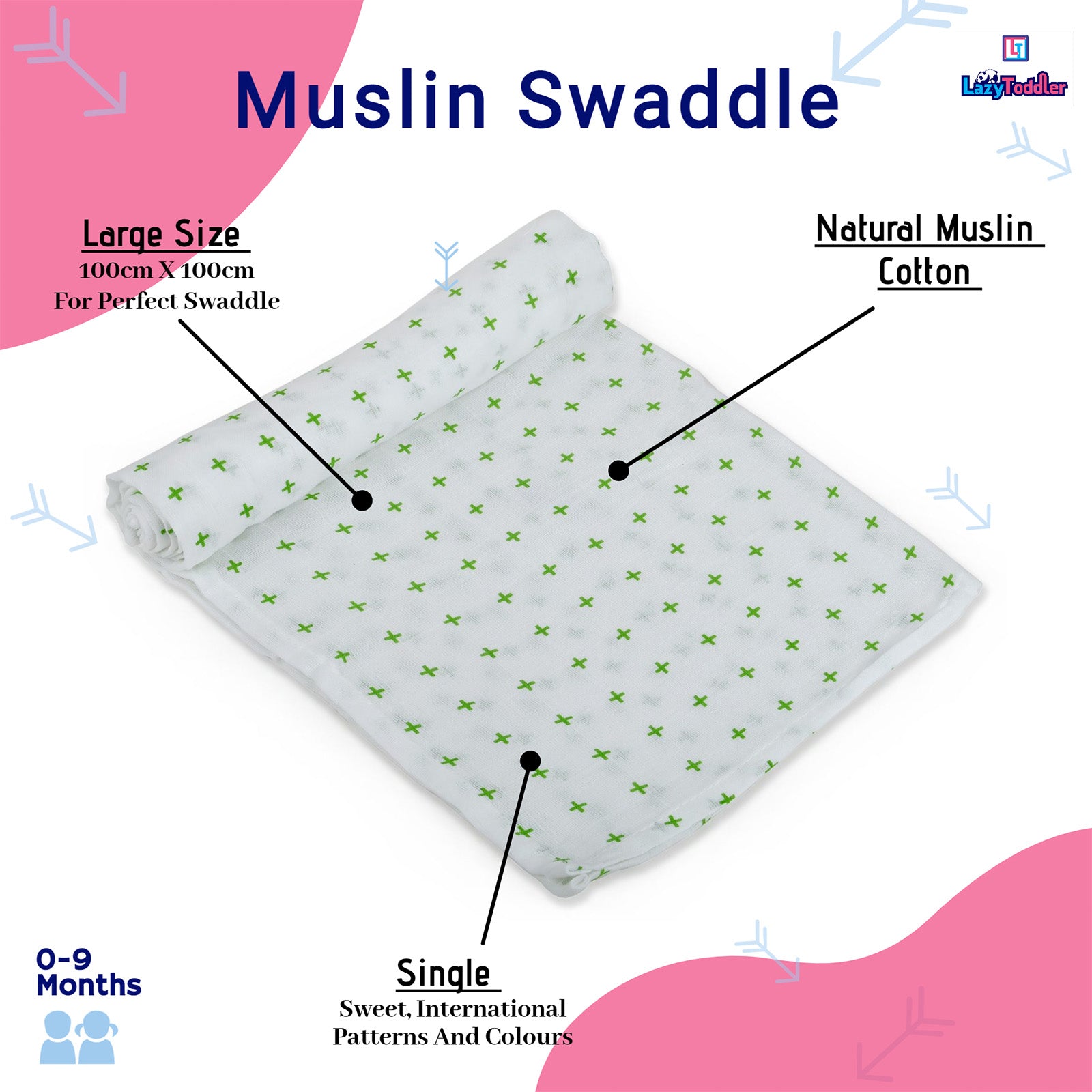 Swaddling for babies Gender-neutral baby blankets Organic muslin wraps Multi-use baby blankets Swaddle sets