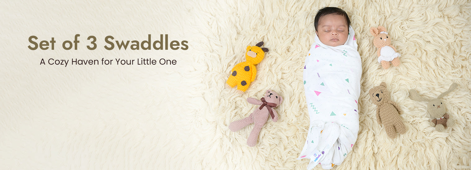 Soft cotton muslin swaddle blanket for newborn baby