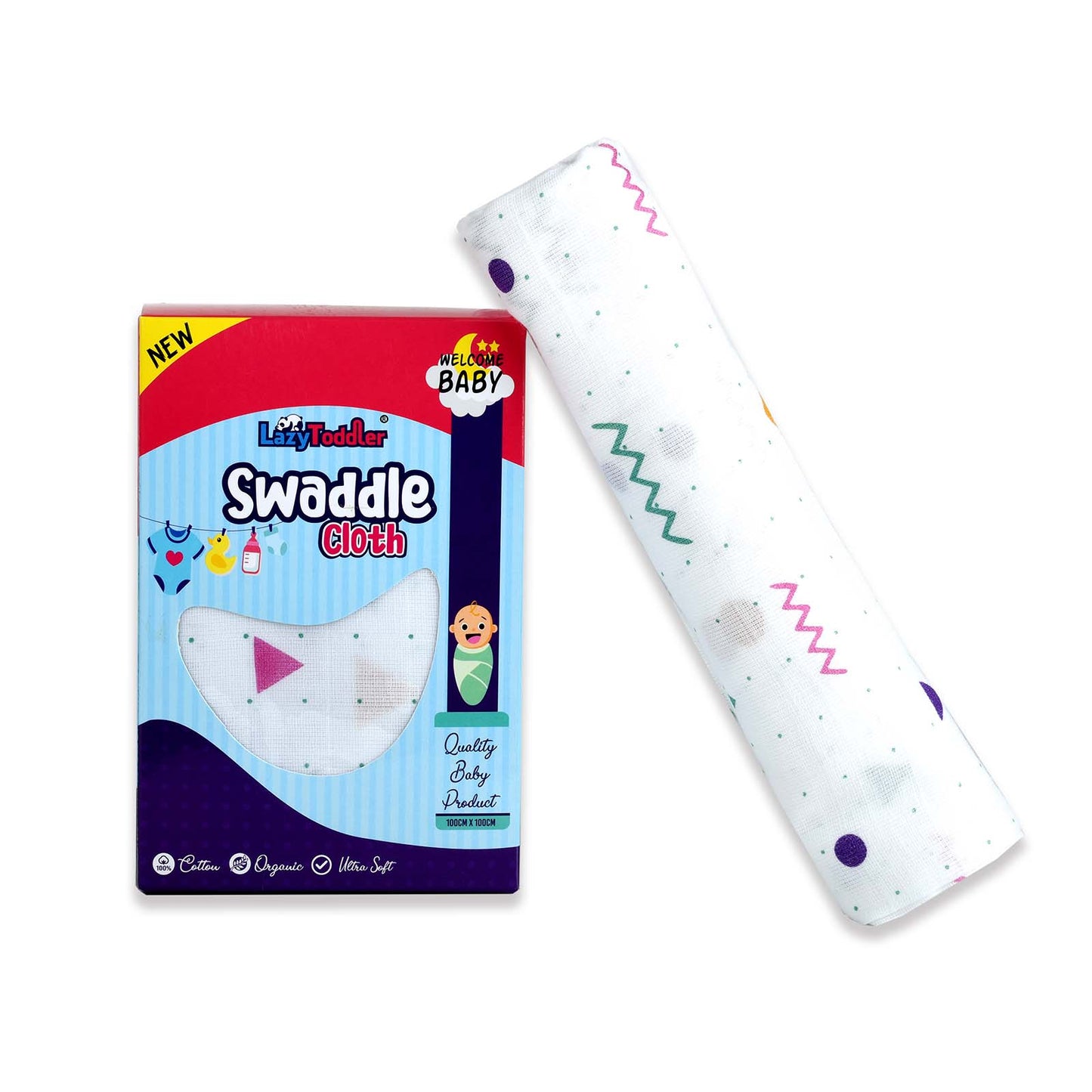 Muslin Essential Swaddle Wrap Single – Triangle