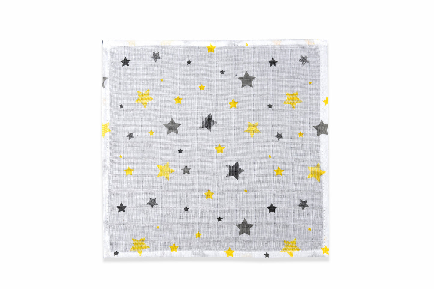 Muslin Wash Cloth Pink Star Design Blue Star Pattern Yellow Star Theme Fox Design Washcloth